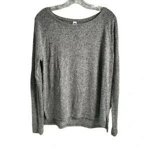 Old Navy Women's Gray Long Sleeve Crew Neck Top Size S Casual